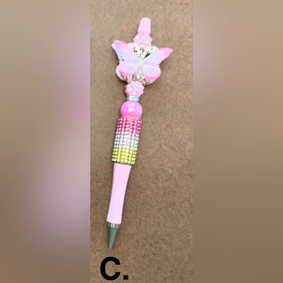 Butterfly Pens - Black, Blue, Pink - Picture 4 of 4